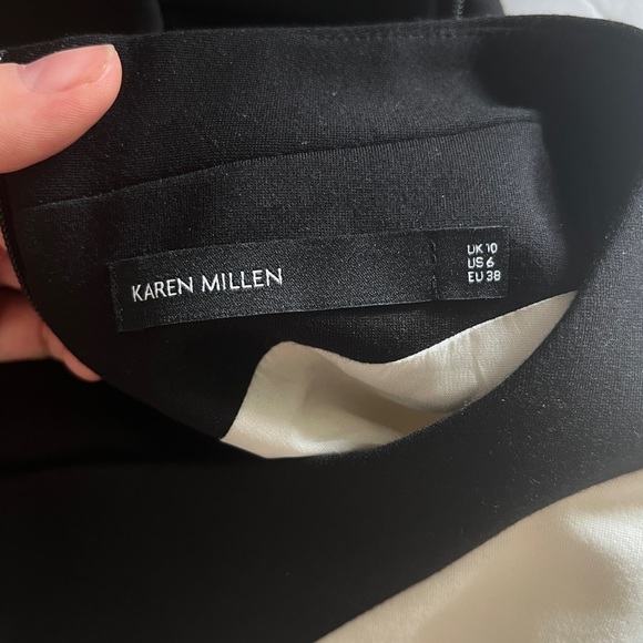 Karen Millen Riviera Colour Block Bodycon Sleeveless Dress - Picture 8 of 10